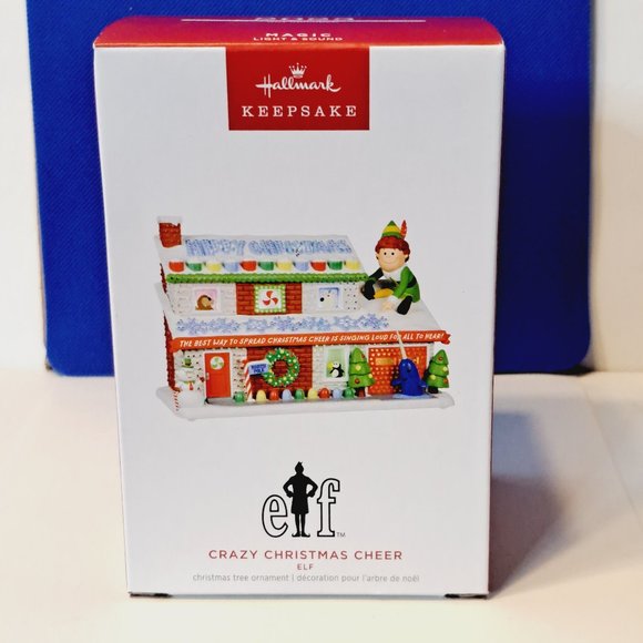 COPY - NIB-Hallmark 2023 Elf Crazy Christmas Cheer Light & Sound Ornament - Picture 2 of 8